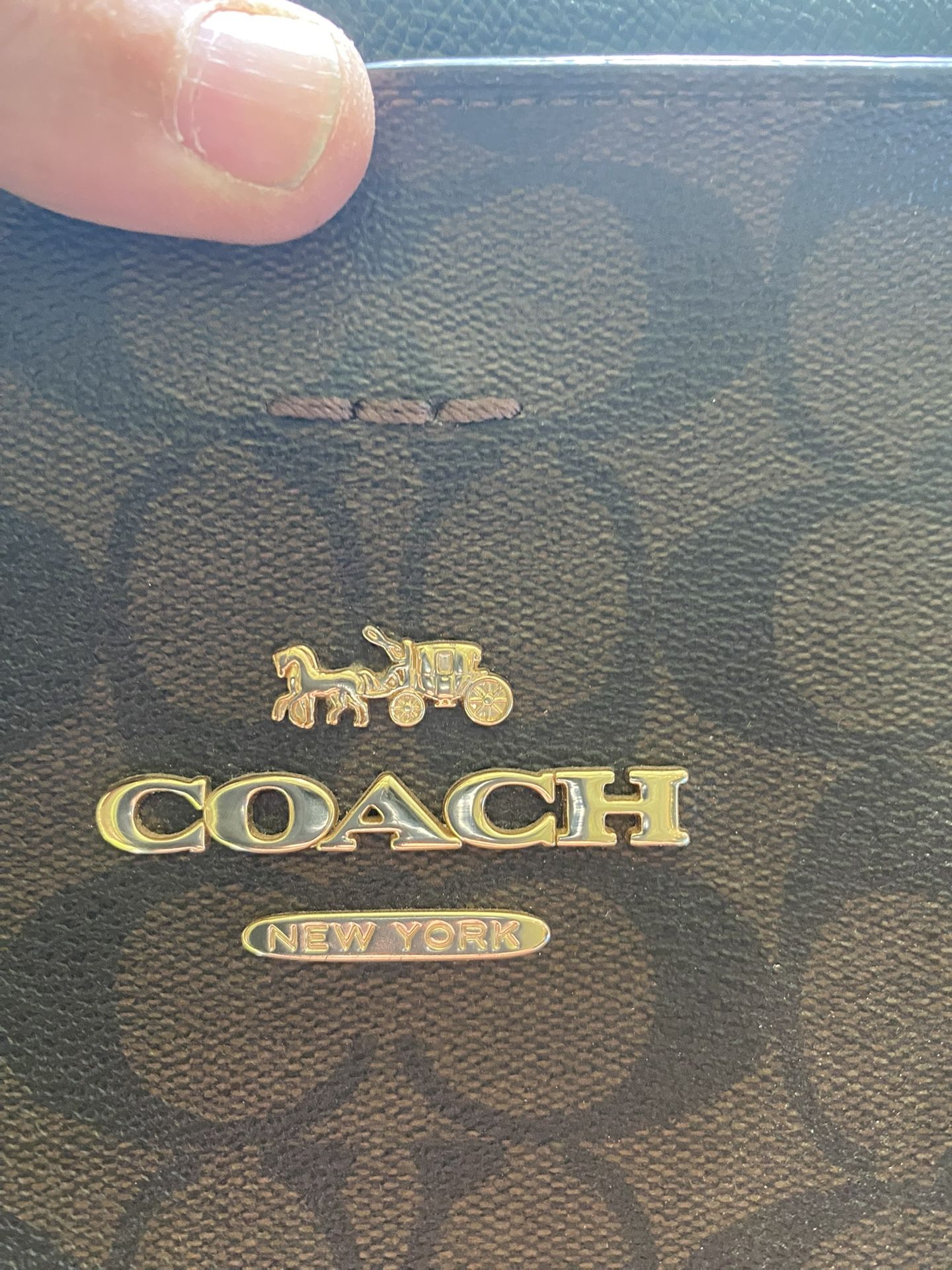 Coach bag Brown With Gold Accent