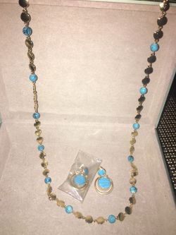 Turquoise and gold set