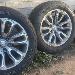 20 INCH 6 LUG WHEELS 4 TOTAL.