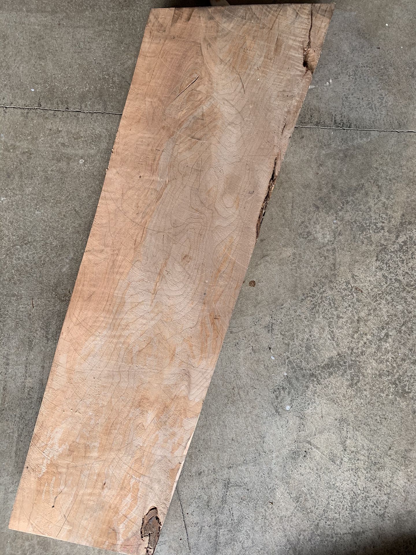 Maple wood slab