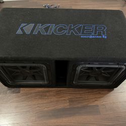 High-End Kicker Dual 12” Custom Subwoofer System – Amp + LC7i