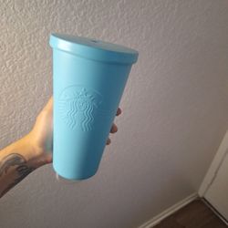 Blue Starbucks Cup