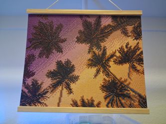 Palm tree diamond painting