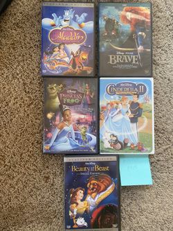 5 pack Disney princess movies classics for dvd