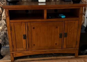 Birch wood TV stand