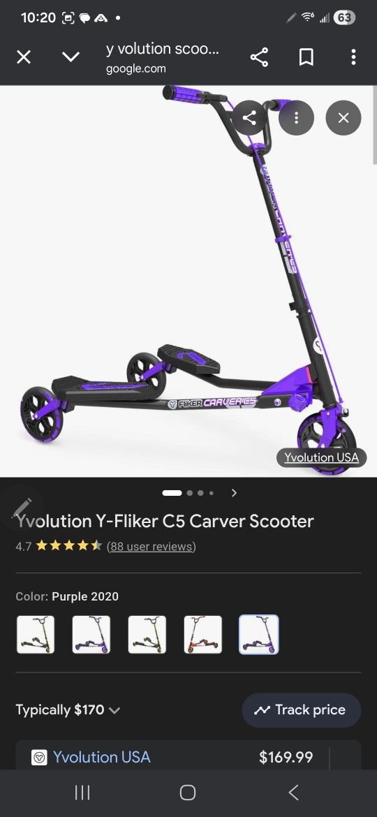 Y Volution Scooter Carver