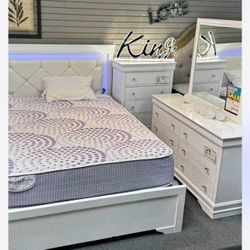 Brand New King & Queen Bedroom Set For Sale With Free Delivery 