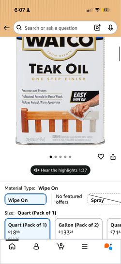 Watko Teak Oil