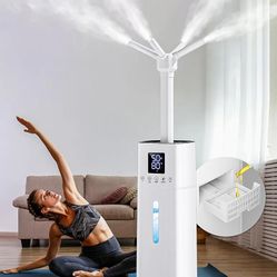 Humidifiers for Bedroom, 15L Wholehouse Humidifier for 2000 sq. ft, 600ml/h Cool Mist Humidifier for Large Room With Essential Oil Tray, Top Fill Floo