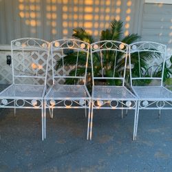 Solid Metal Chairs 