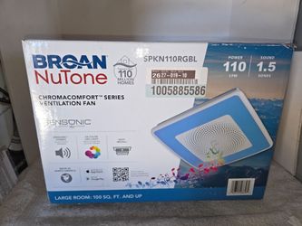 Broan NuTone Smart Bathroom Exhaust Fan with Bluetooth Speaker Brand New (Price Is Firm)