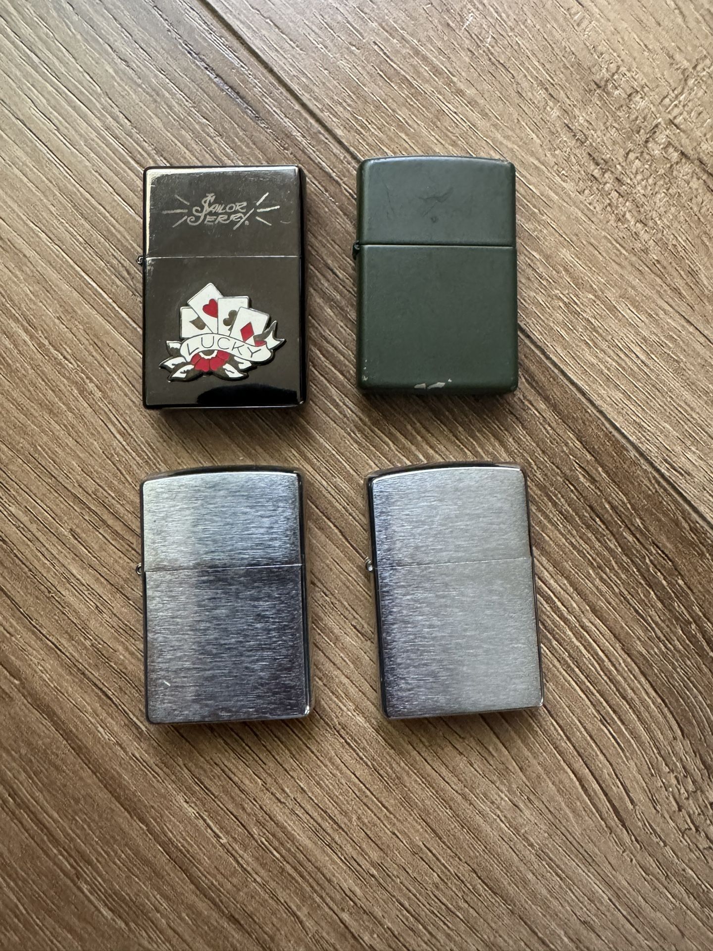 4 Zippo Lighters