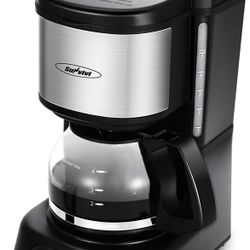 Sunvivi 5 Cup Coffee Maker With Glass Coffee Pot