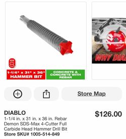 Hammer bit 1-1/4