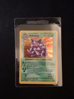 OLD NIDOKING POKEMON CARD