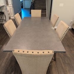 Dining table And Chairs And Living room furniture 