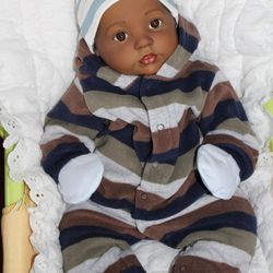 Ethnic/AA Cuddle Reborn Baby Boy/Girl (Lillian By Donna RuBert)