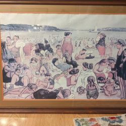 Hendrich Zille "Berliner Strandleben" Print