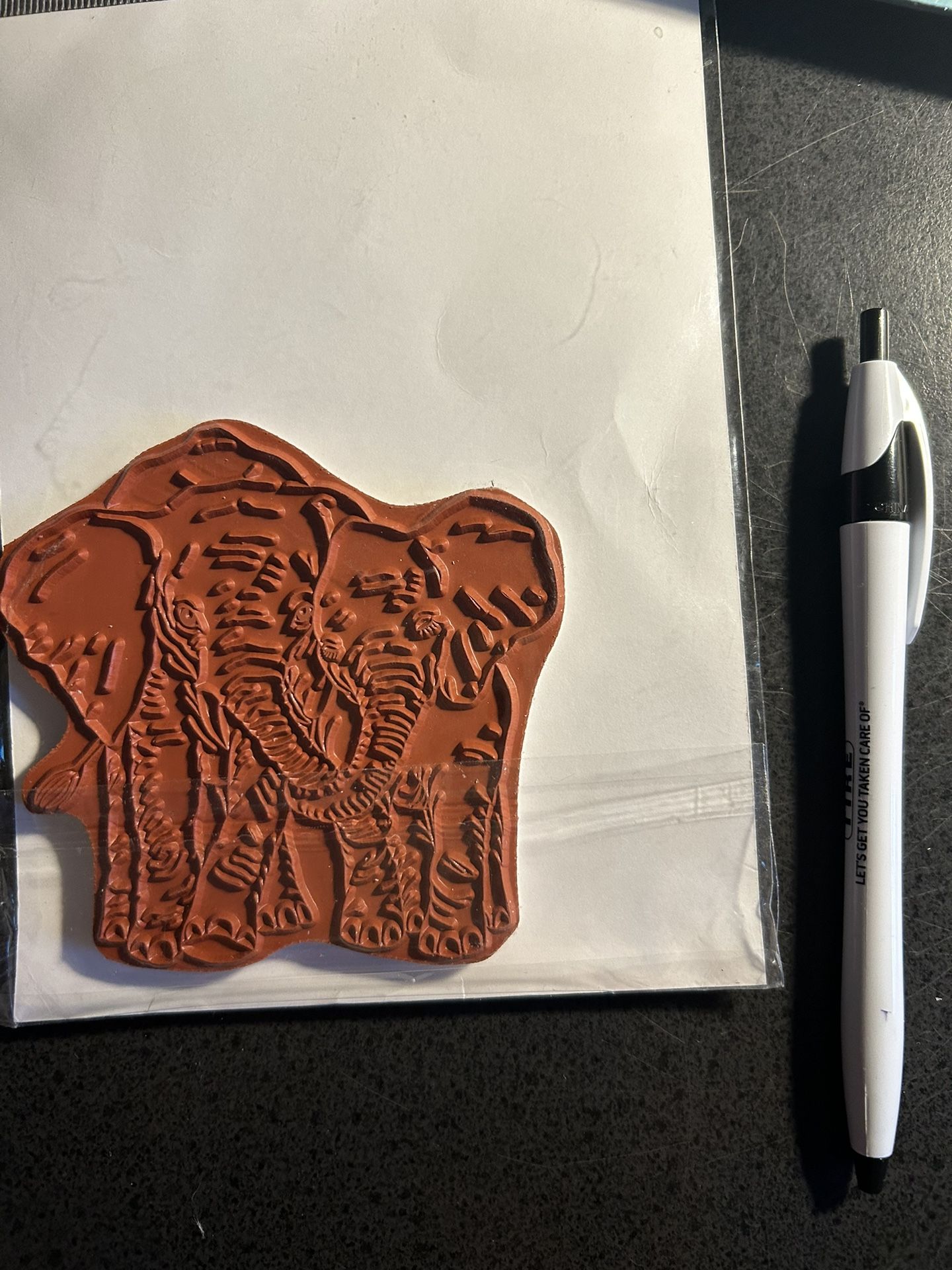 Rubber Stamp Elephants