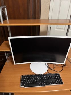 Samsung Curved Ultrawide Monitor White