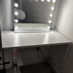 Vanity, Mirror And Desk 