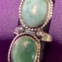 Ring KINGMAN TURQUOISE STERLING SILVER Size 5.5