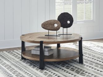 Ridgester Light Brown/Black Coffee Table