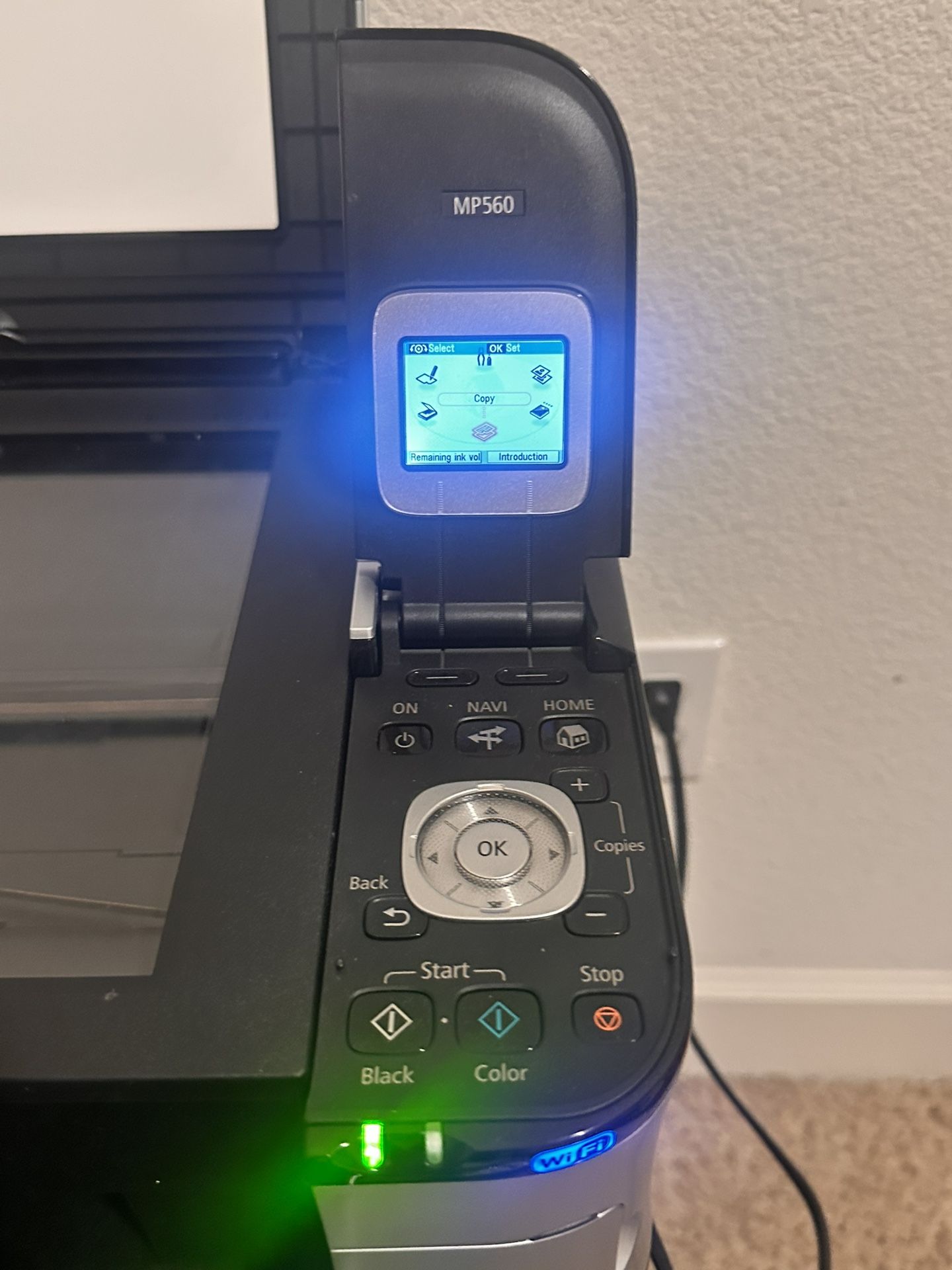 For Sale: USED- PERFECT WORKING CONDITION- Canon Pixma MP560 All-in-One Wireless