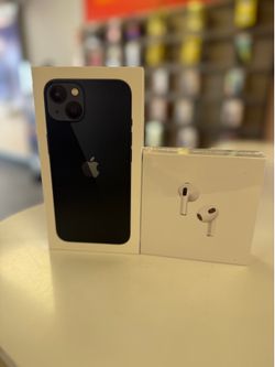 Iphone 13 brand new sealed pack With Airpods