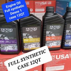 Special Special Motor Oil Full Synthetic Dexos Case 12QT High Quality Available 