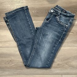 LA Idol Rhinestone Boot Cut Jeans
