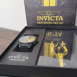 Invicta Racing GMT Men's Watch and Racing Car Replica 