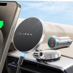 MagSafe Car Mount Charger [Upgrade Set] 🚗🔋
360° Rotation | Wireless Charging | Foldable Design