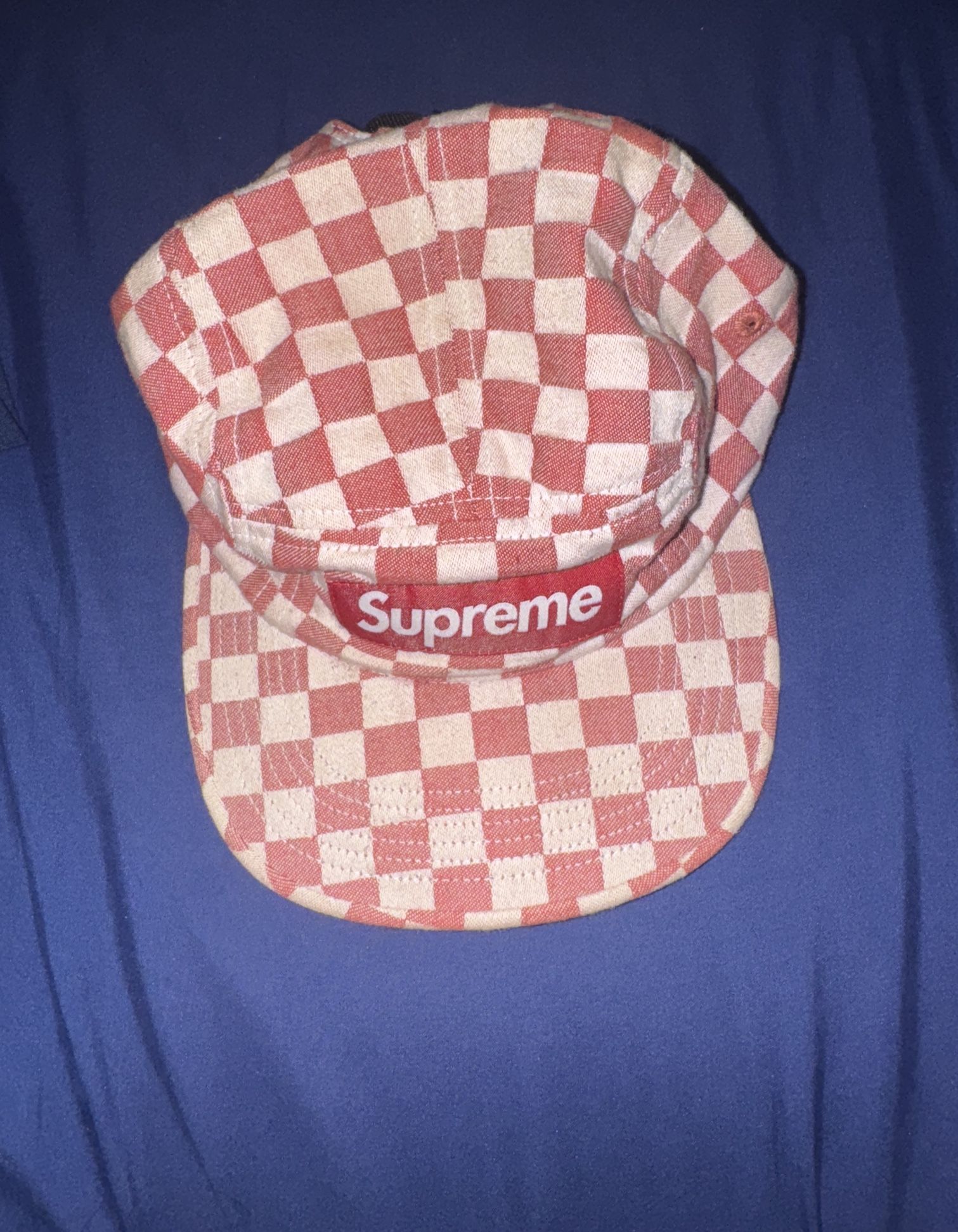 Supreme Checkboard Camp Cap SS18’