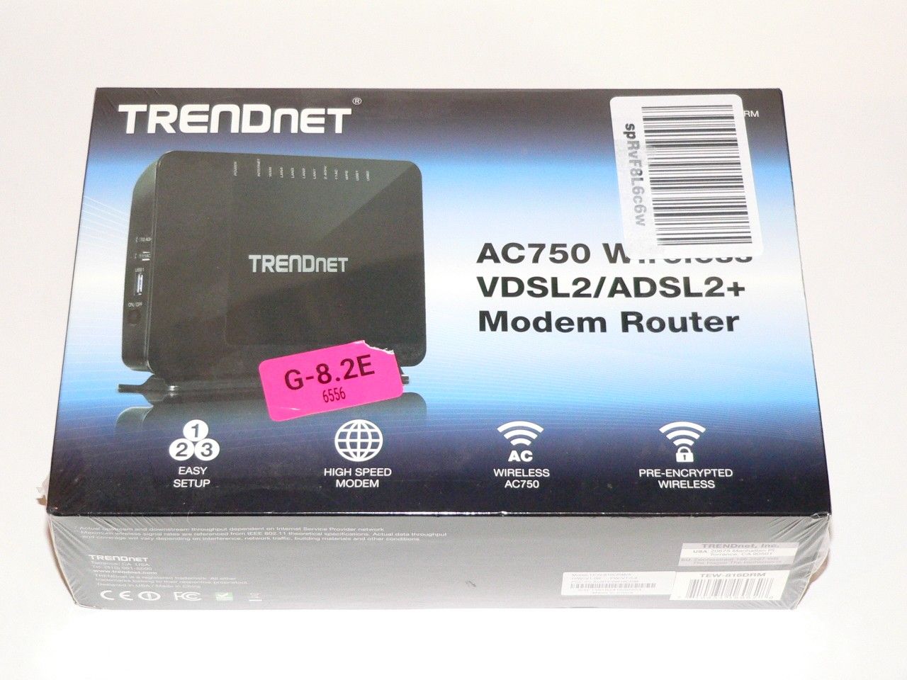 Trendnet AC750 wireless vdsl2/adsl2+ tew-816drm DSL Modem/Router