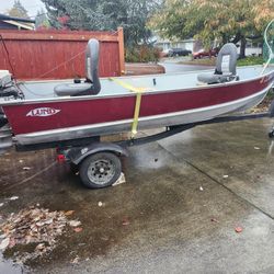 14' Lund Boat Complete