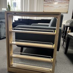 New Assembled 23"X3"X30" 4 Tier Pull Out Spice Rack Holder Shelves
