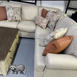 Ashley Bamici Sectional Sofa Couch With İnterest Free Payment Options 