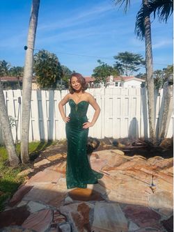 Emerald green dress