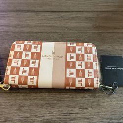 London Fog Adalia Signature Zip Around