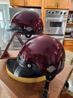 Harley Davidson DOT Half Helmets Size L & XL