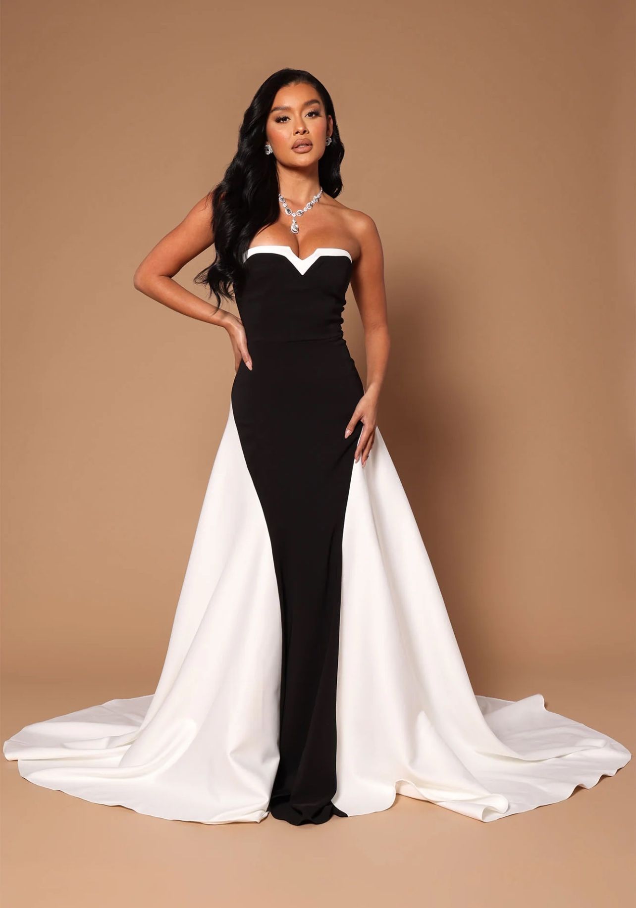 blue and gold dresses High-Neck Navy Quinceanera Dress 1607 Navy/Silver / XSmall