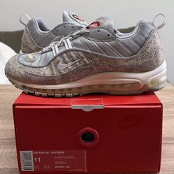 Pre-owned Nike Air max 98 Supreme Snakeskin Sz 11 Mars Yard Tom Sachs Bogo