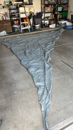 Large Grey Shade Sail Roughly 17ft X 24ft- Never Used