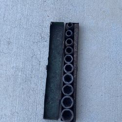 Impact Socket Set 7/16 To One Inch Made In Japan