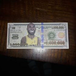 Kobe Bryant 1 Million Dollar Bill