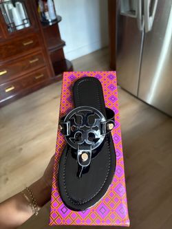 Tory Burch Miller Sandal Black Patent