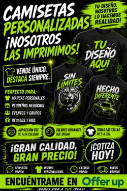 Impresión de Camisetas Personalizadas | DTF de Alta Calidad | Entrega Rápida
