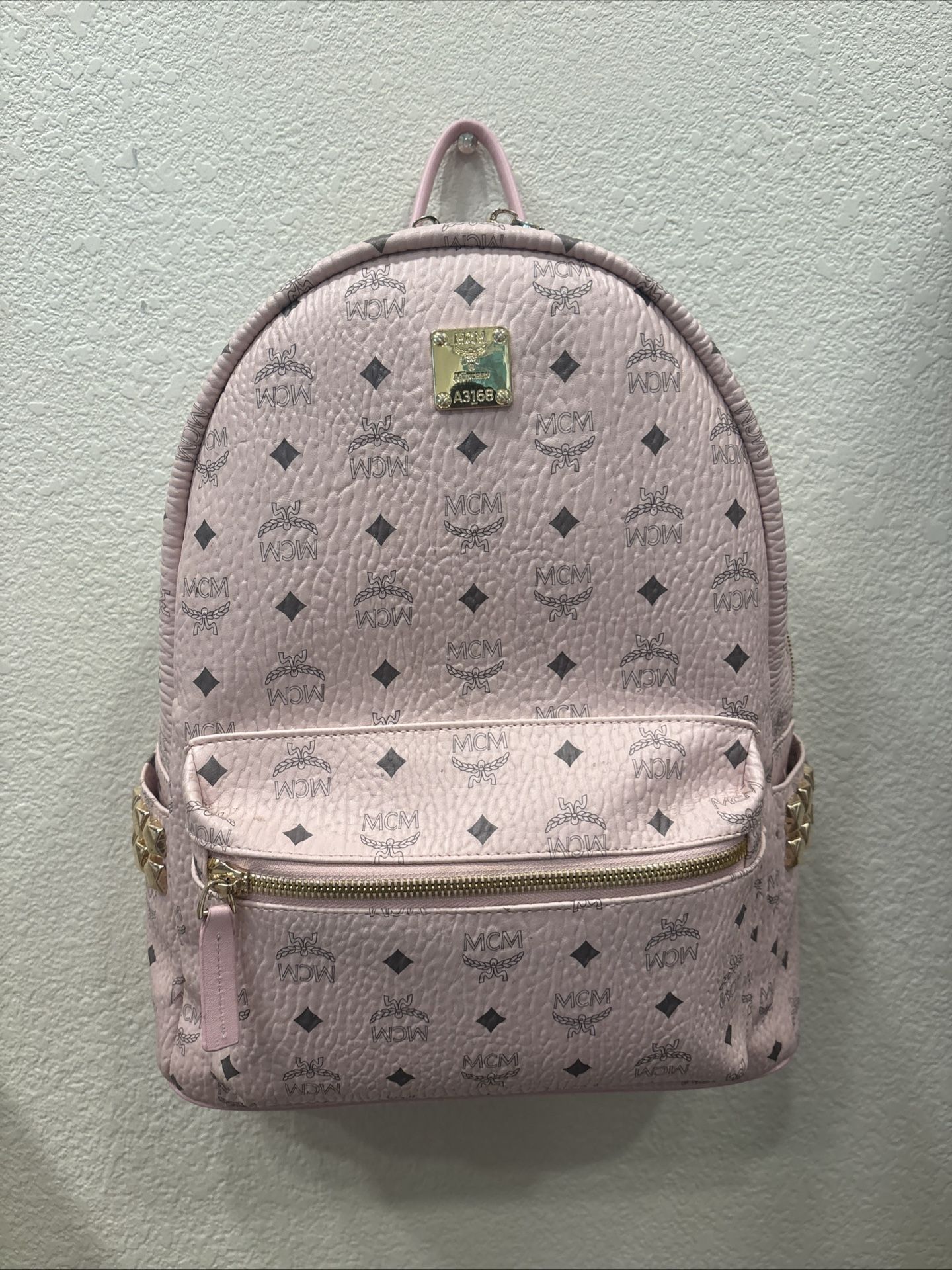 Pink Mcm Backpack Large