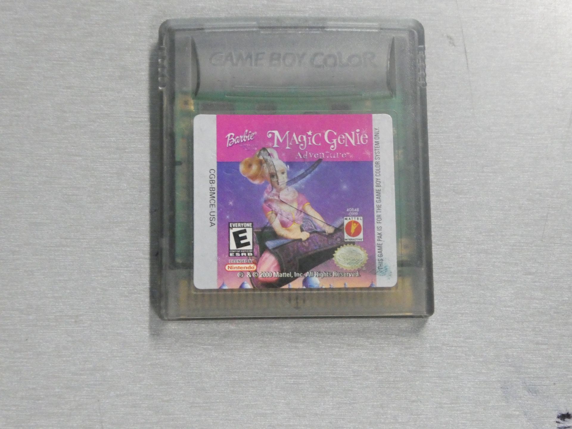 Nintendo Game Boy Color Barbie Magic Genie Adventure